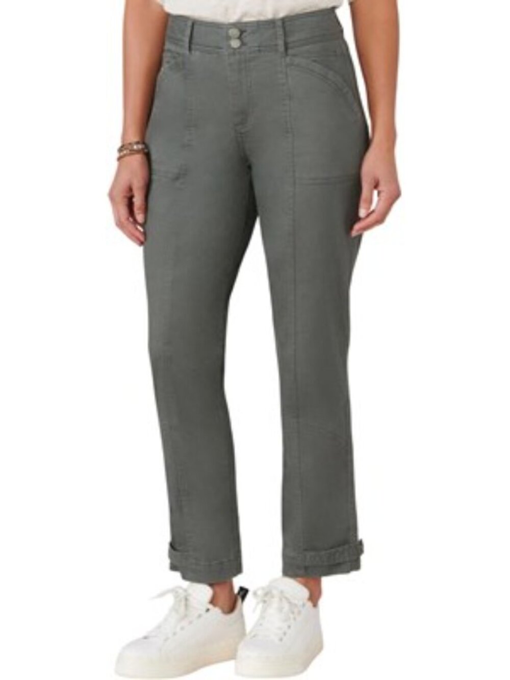 Democracy - Womens Absolution High Rise Tapered Utility Pant With Snap Hem
